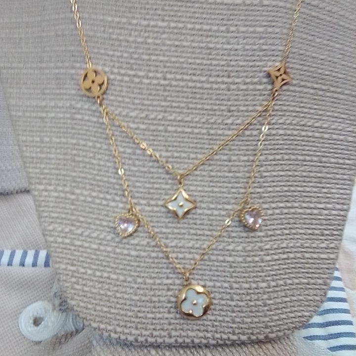 Nwt New Gold Layered Necklaces Multistrand Gold Layered Delicate 18k Dipped Nwt
